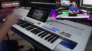 YAMAHA TYROS4 - UM DOS MELHORES TECLADOS QUE JÁ TOQUEI...  By Thyago Rybeiro