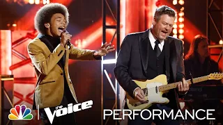 Cam Anthony and Coach Blake Shelton Perform "She Drives Me Crazy" - The Voice Finale Results 2021