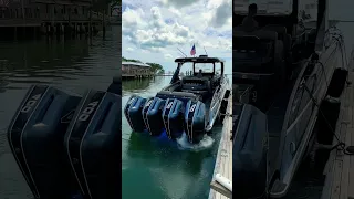 NEW 400R V10s start up on this Mystic Powerboats #powerboat #powerboating #fishing