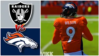 Raiders vs Zach Wilson Broncos Simulation (Madden 24 Updated Rosters)