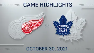 NHL Highlights | Red Wings vs. Maple Leafs - Oct. 30, 2021