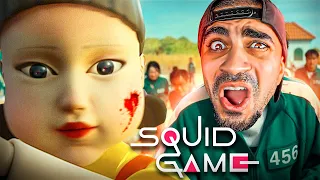 لعبة الحبار الخطيرة - اخطر لعبة في العالم 😨😨 - SQUID GAME