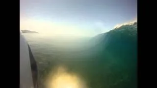 Surfing Treasure Island Barrels, Banyak Islands, GoPro
