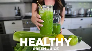 green juice recipe in a blender