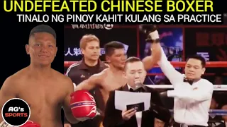 UNDEFEATED Chinese Boxer Gustong Gawing Pambataba ng Record Ang PINOY! | Talo ka Tuloy Ngayon