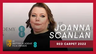 Joanna Scanlan really REALLY did not think she would be at the BAFTAs | EE BAFTAs 2022 Red Carpet