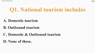 "Travel and Tourism" MCQ quiz