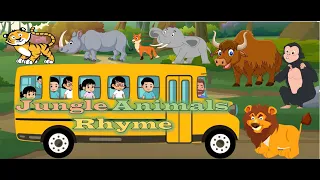 Jungle Animals Rhyme I Rhymes English I School Children's Visit Jungle | #mellykidstv #englishrhymes