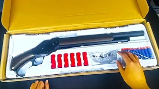 Winchester M1887 Toy Shell Ejection Toy Shotgun | Soft Bullet Shotgun Toy Gun