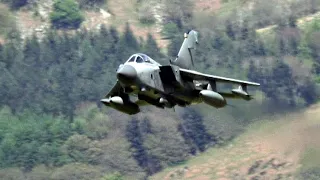 🌪 Low Level RAF Tornado Jets Blasting Through The Mach Loop Wales