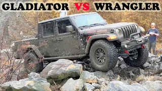 Gladiator vs Wrangler 4x4 Off-Roading 2022 Comparison Rock Crawling