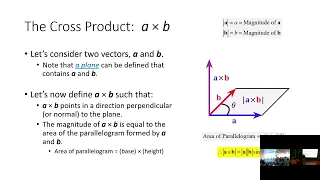 ENGR 213 Lecture 11: Cross Products (2022.09.16)