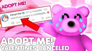 ⚠️*BEWARE*😭VALENTINES UPDATE GOT CANCELED!😢 (EVERYONES ANGRY) ADOPT ME NEW UPDATE! +INFO ROBLOX