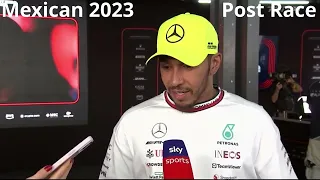 Lewis Hamilton P2 - George Russell P6 Post Race! @ Mexican GP 2023! Team Mercedes!