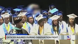 Fight breaks out at high school graduation