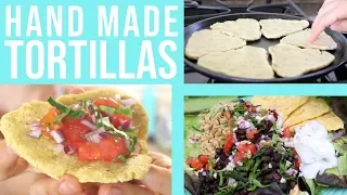 Hand-Pressed Masa Harina TORTILLA Recipe || EASY + VEGAN ||