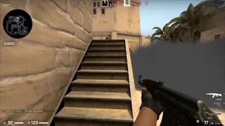 s1mple spotted on mirage. (400 iq plays)