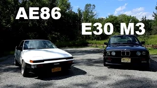 Retro Icons: BMW E30 M3 meets Toyota AE86