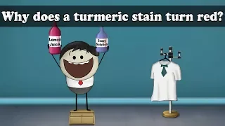 Why does a turmeric stain turn red? | #aumsum #kids #science #education #children