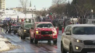 Drivers preparing for truck convoys in D.C.