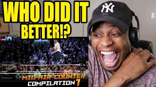 WWE Mid-Air Counter Compilation (Reaction!)