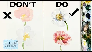How to Create a more realistic watercolor flower