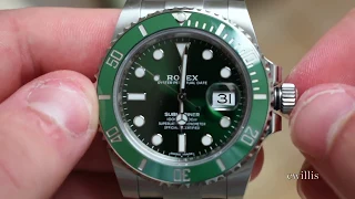 Green Rolex Submariner "Hulk" - How to Wind and Set the Time/Date