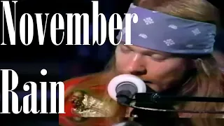 Guns 'N Roses ft. Elton John - November Rain - Live [On-Screen Lyrics]