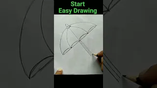 Umbrella easy drawing | Start Easy Drawing #Shorts