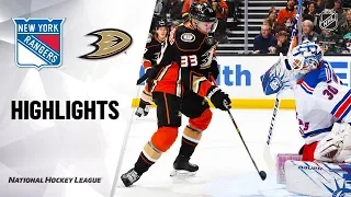 NHL Highlights | Rangers @ Ducks 12/14/19