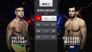 Vitor Belfort vs Gegard Mousasi Full Fight Full HD