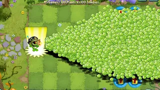 PvZ 2 100 Plants Vs 100 Zombies - Every Plant Level 1 Vs Lunar Imp Zombie - Who is best?