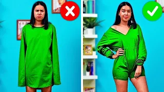 IDEAS DE TRANSFORMACIÓN DE ROPA || CONSEJOS DE MODA Y ROPA DIY