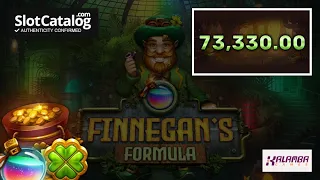 Mega Win. Finnegan's Formula slot from Kalamba Games