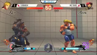 Momochi (Ken) vs Tokido (Akuma) - EVO 2015 USF4 - Top 8 Winners