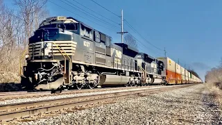 CREEPIEST SOUNDING K5LLA! | Brief Railfanning on the NS Cleveland line at Hudson Ohio