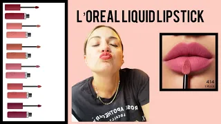 L’Oréal liquid Lipstick! Transfer proof?? Let’s see!!