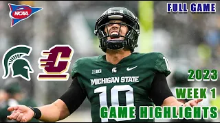 Central Michigan vs  Michigan State FULL highlights   | 2023 NCAA College Football Full Game - W1