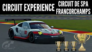 Gran Turismo 7 - Circuit de Spa Francorchamps Circuit Experience - Gold Trophies - Porsche 911 RSR