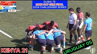 Kenya vs Uruguay | Men Main Cup Semi Finals Dubai 7s |World Rugby HSBC Sevens Challenger Series 2024