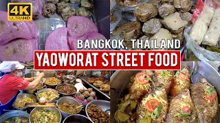 Yaoworat Old Street Food Market - Special Chinese Food due to Chinese New Year 2022, Bangkok [4K]