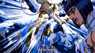 ジョジョ-Bucciarati saves Mista a life with "Ari Ari Ari...''