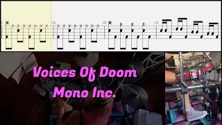 Mono Inc. - Voices Of Doom - Drum Cover (Play Along Tab in Video)