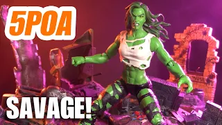 SMASHING! Marvel Legends Hasbro Pulse Fan Channel Exclusive She-Hulk - 5POA Action Figure Review