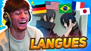 ITACHI ÉTEINT SASUKE dans DIFFÉRENTES LANGUES (SNK, One Piece, Bleach, MHA, Naruto)