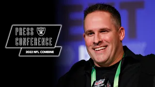 Josh McDaniels on the 2022 NFL Draft and QB Derek Carr | 2022 NFL Combine | Las Vegas Raiders