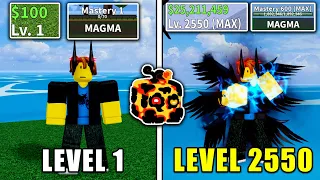 Beating Blox Fruits as Noob Bacoon! Full Ghoul v4 Awakened, Magma Fruit Noob to Pro In Blox Fruits!