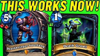 This Hearthstone Interaction is SO COOL!!! Deathbringer Saurfang OTK!