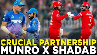 PSL 9 | Crucial Partnership | Shadab X Munro | Islamabad United vs Multan Sultans | Match 27 | M2A1A