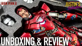 Hot Toys Iron Man Silver Centurion Suit Up Version Iron Man 3 Unboxing & Review